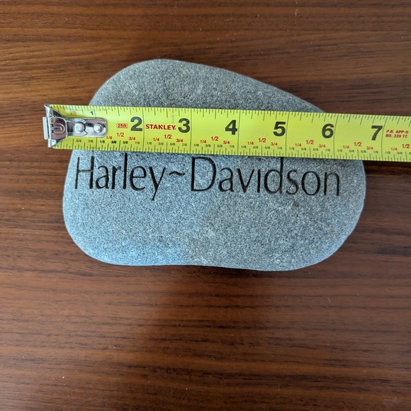 Harley Davidson Motorcycles Decorative Garden Paper Weight Rock - Picture 5 of 5